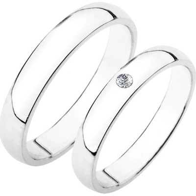 SP-202-Ag Stříbrné snubní prsteny