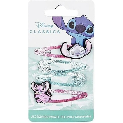 Sponky do vlasů Stitch 4 Kusy Vícebarevný
