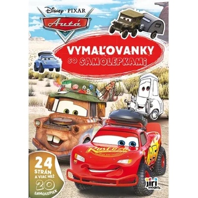 Omaľovánka A4 Autá so samolepkami