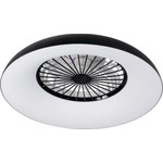 Kanlux 46371 - LED RGBW димируемо осветително тяло с вентилатор PLAVE PAN LED/48W/230V CCT черно + дистанционно управление (KX2738)