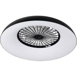 Kanlux 46371 - LED RGBW димируемо осветително тяло с вентилатор PLAVE PAN LED/48W/230V CCT черно + дистанционно управление (KX2738)