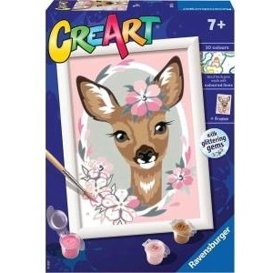 Cre Art for kids: Beautiful roe deer