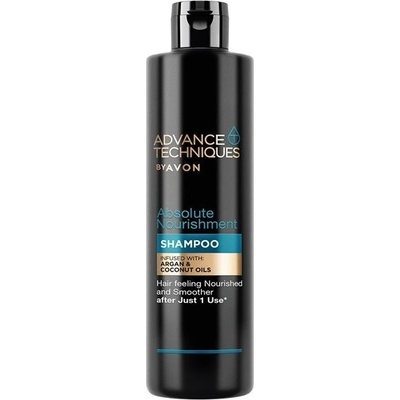 Avon Absolute Nourishment Shampoo s arganovým a kokosovým olejem 400 ml