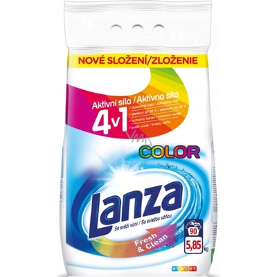 Lanza Color Fresh & Clean prací prášek se svěží vůní 6,3 kg 90 PD