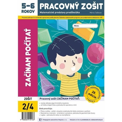 Začínam počítať - pracovný zošit 5-6 ročných (2026, 28. edícia)