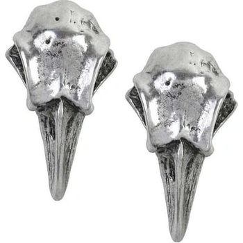 Alchemy Gothic náušnice Havraní lebky E359
