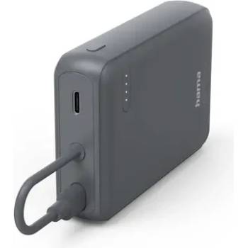 Image 1 of Hama Външна батерия „Travel с кабел, 10000mAh, 2 изхода: 2x USB-C, антрацит (HAMA-201739)