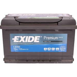 Exide Premium 90Ah 720A right+ (EA900)