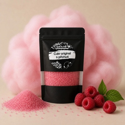 SnackAir Cukr Malina na cukrovou vatu a sladký popcorn 200 g