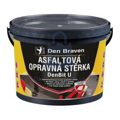 Den Braven Asfaltová opravná stěrka DenBit U Barva: černá, v balení: 10 kg