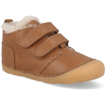 Bisgaard Barefoot dětské kotníkové boty Carter Cognac hnědé