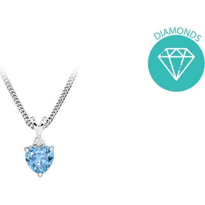 JVD Dámský stříbrný briliantový přívěsek SVLP0509SH8M400