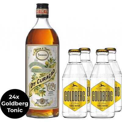 Pierre Ferrand Dry Curaçao Yuzu 24 x Goldberg Tonic 40% (set 1 x 0.7 L)
