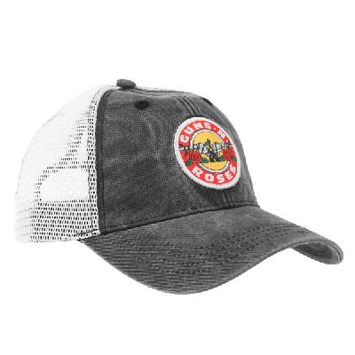 шапка с козирка Guns N' Roses Vintage Logo - CHAR/WHT - ROCK OFF - GNRMBCAP09CW
