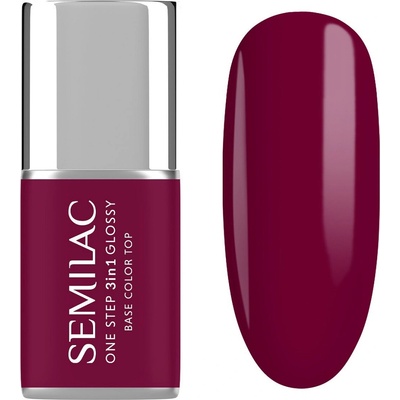 Semilac Uv gel lak na nehty One Step 3in1 Glossy Plum Wine S775 7 ml