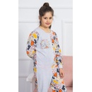 Dívčí overal s kočkami šédé