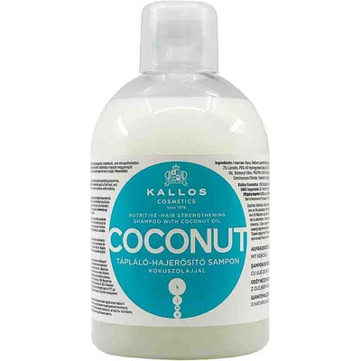 Kallos KJMN Coconut Nutritive-Hair Strengthening Shampoo With Coconut Oil 1000 ml