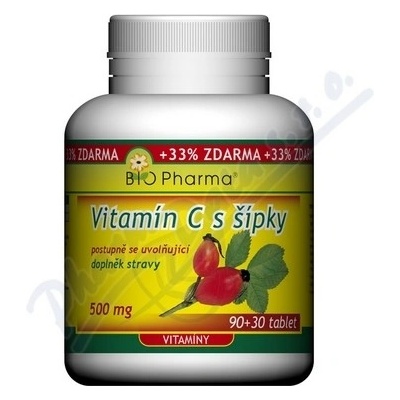 Bio Pharma Vitamín C 500mg s šípky 120 tablet