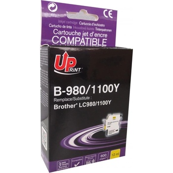 Compatible Мастилница UPRINT LC980/1100 BROTHER, Yellow (7266)