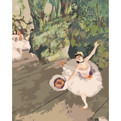 Zuty Malování podle čísel TANEČNICE S KYTICÍ KVĚTIN EDGAR DEGAS