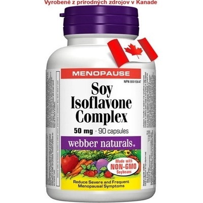 Webber Naturals Sójové izoflavonoidy komplex 50 mg 90 kapsúl