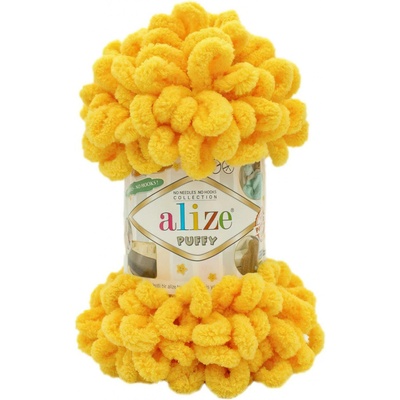 Alize Puffy sytě žlutá 216