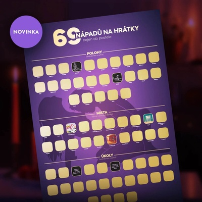 Stírací plakát 69 nápadů na hrátky