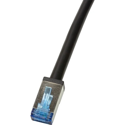 LogiLink Логилинк пач кабел, външен, Cat. 6A, S/FTP, черен, 1 м (CQ7033S) (CQ7033S)