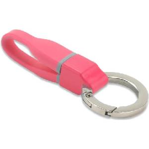 4smarts USB Кабел Ключодържател (къс), 4Smarts micro-USB Keyring 0.1m, Розов (4S468761)