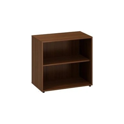 Alfa Office Nízká široká skříň Alfa 500, 73,5 x 80 x 45 cm, otevřená, dezén ořech 23853