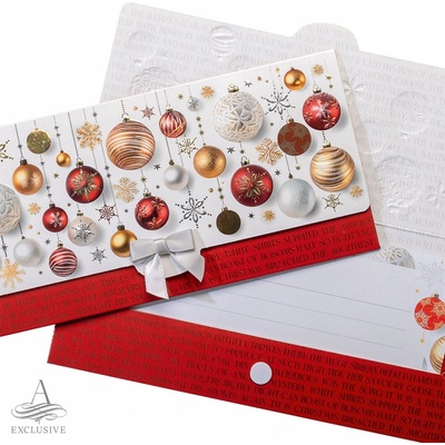 ARGUS Obálka na peníze vánoční luxusní 81-6049 – Zboží Mobilmania