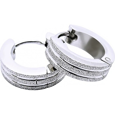 Exeed ocelové náušnice kroužky Pískované 40598