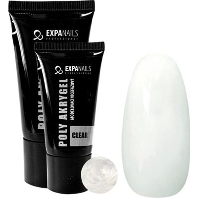 EXPA-nails Poly Acrygel Tube Clear Čirý Poly 60 g