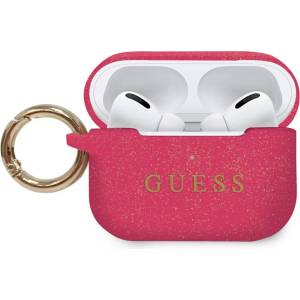 Guess силиконов калъф за AirPods Pro, цвят фуксия GUACAPSILGLFU