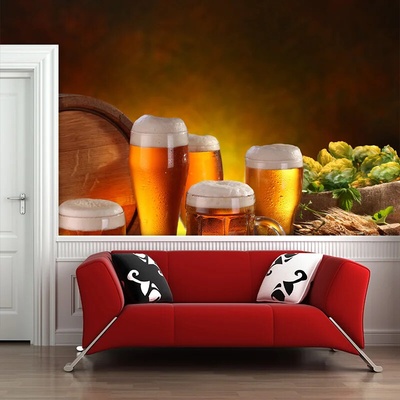 Sablio Tapeta Pohár s pivom, rozmery 336x220 cm