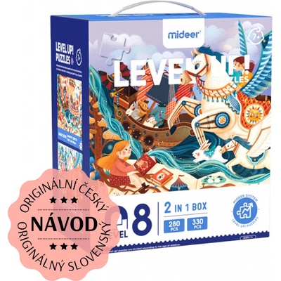 Mideer LEVEL UP! 08 Magické příběhy 2v1 280 a 330 dílků
