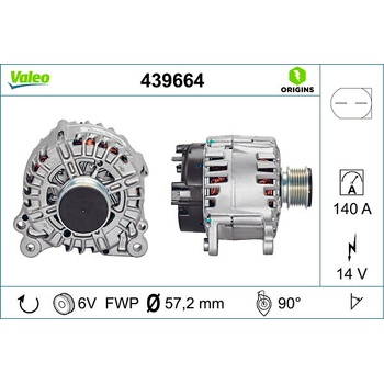 Alternátor VALEO 439664