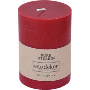 Ego dekor Червена приятелска свещ, време на горене 37 часа Eco - Eco candles by Ego dekor (ZBC-3771043)