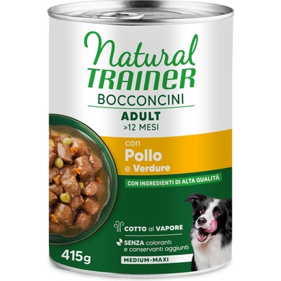 Natural Trainer Bocconcini Adult Medium & Maxi Chunks kuřecí 415 g