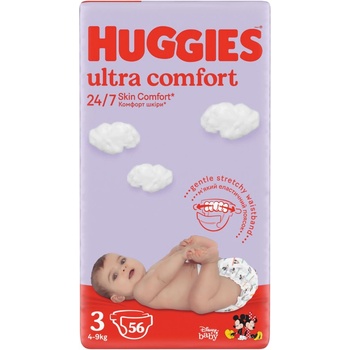 Huggies Пелени Huggies Little Movers - Размер 3, 4-9 kg, 56 броя (5029053567570)