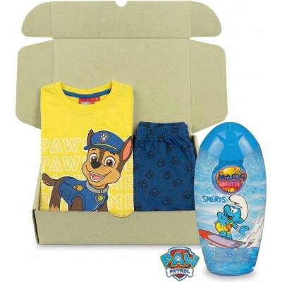 Trenýrkárna Момчешки подаръчен комплект пижама Paw Patrol и душ гел Смърфове Trenýrkárna | Mnogotsveten | Момчешки | 98-104