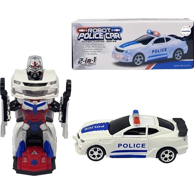 Mamido Robotické policajné auto Transformers 2v1 MT1548
