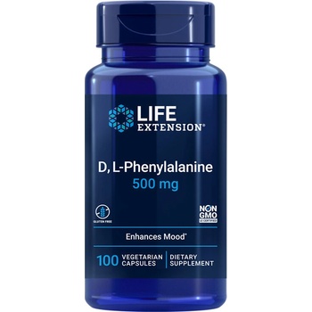 Life Extension DL- Фенилаланин 500 mg 100 V капсули | Life Extension (01671 LE)