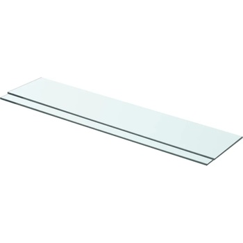 Image 1 of vidaXL Рафтове, 2 бр, панели прозрачно стъкло, 70x15 см (3051568)