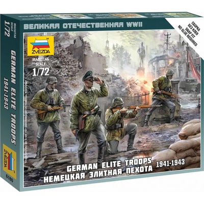 ZVEZDA Wargames WWII figurky 6180 German Elite Troops 1939-43 1:72