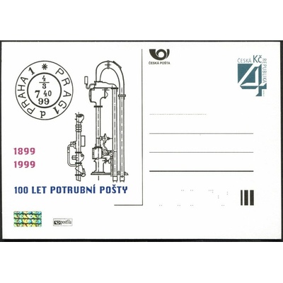 Česká pošta (1999) CDV 40 ** - P 54 - 100 let potrubní pošty
