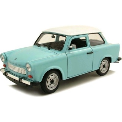 Welly Trabant 601 Modrý s bežovou střechou 1:24