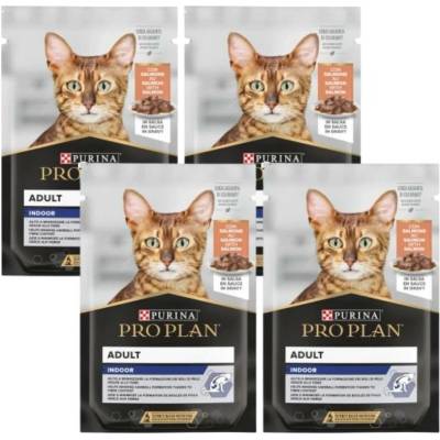Purina Pro Plan Indoor Adult s lososem 4x85 g