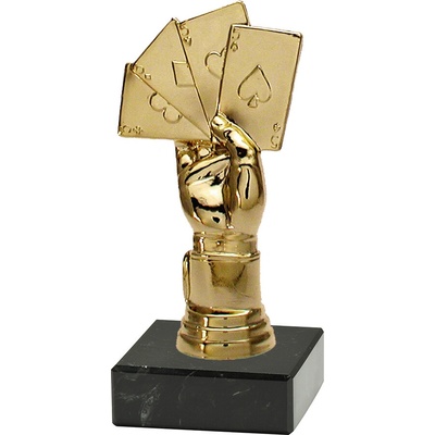 Figurka poker zlatá 10,5 cm