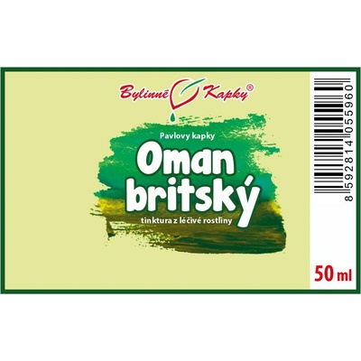 Oman britský tcm pavlovy bylinné kvapky tinktúra 50 ml